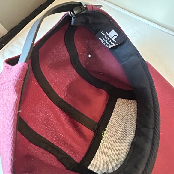 Vintage-Style A.I. Inc. "Indians" Hat - Maroon Snapback - Picture 7 of 8